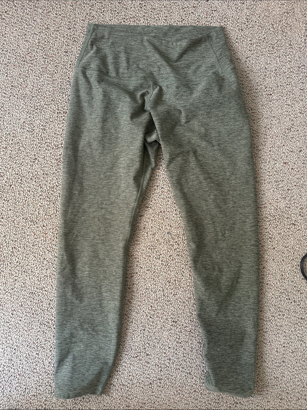 Women’s Heathered Olive Green High-Rise 7/8 Leggings